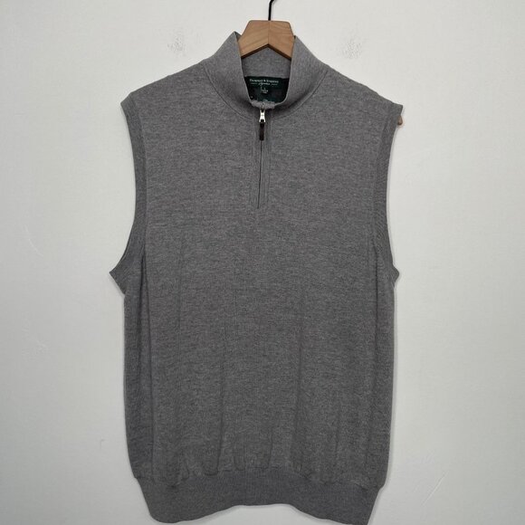 Fairway & Greene 100% Merino Wool Sweater Golf‎ Vest Size Large Golfing Preppy - Picture 1 of 7